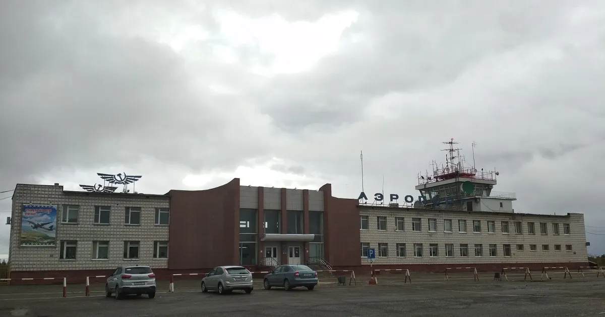 Усинск — вид аэропорта